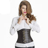 Leather corset waist trainer